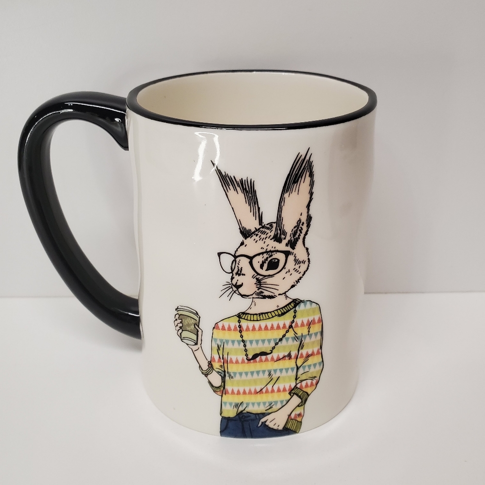 NWOT Signature housewears hipster rabbit coffee ☕️/ tea mug 518 ml / 17 …